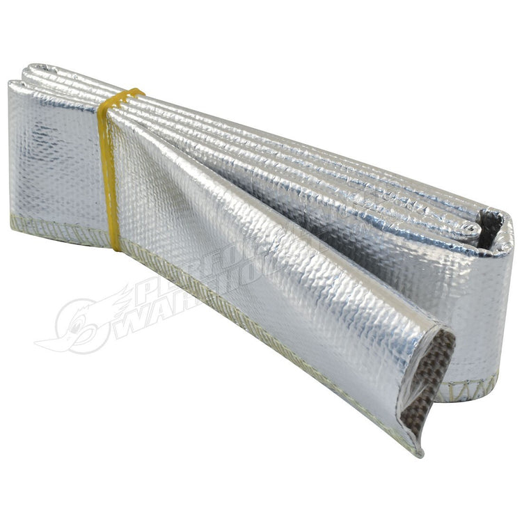 Thermal Shield Sleeve W/Sewn Seam, 25mm ID, 1m Aluminium - CAL-H1325AL