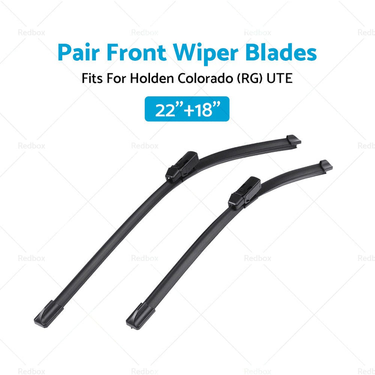 Pair Front Windscreen Wiper Blades 22''18''Suitable for Holden Colorado RG 12-17