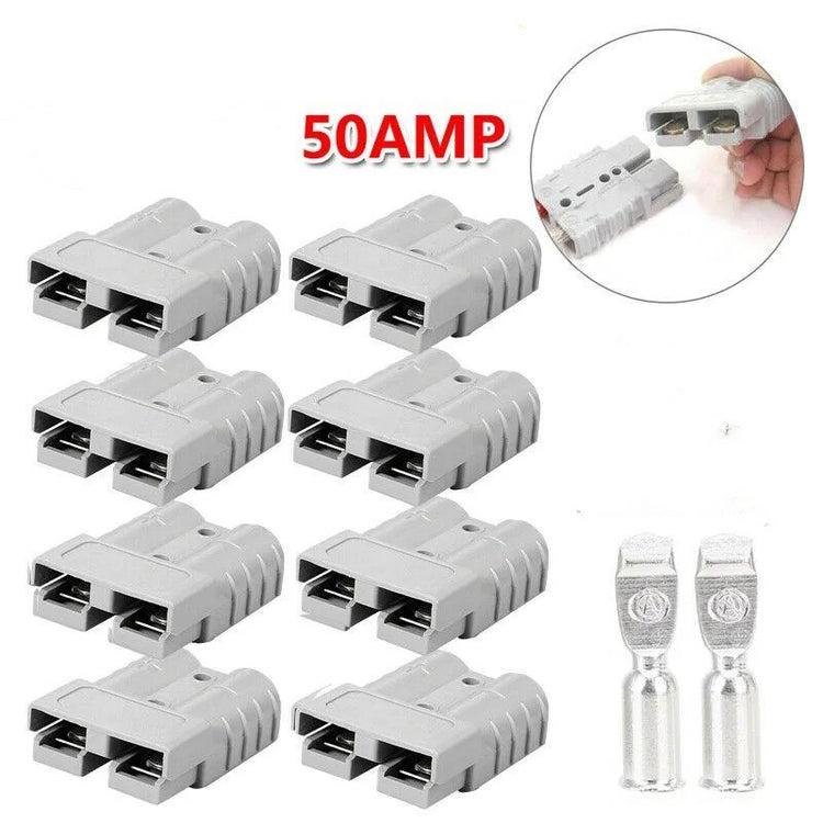 1PC For Anderson Style Plug Connectors 50 A 600V 12-24V DC Power Tool Motorcycle