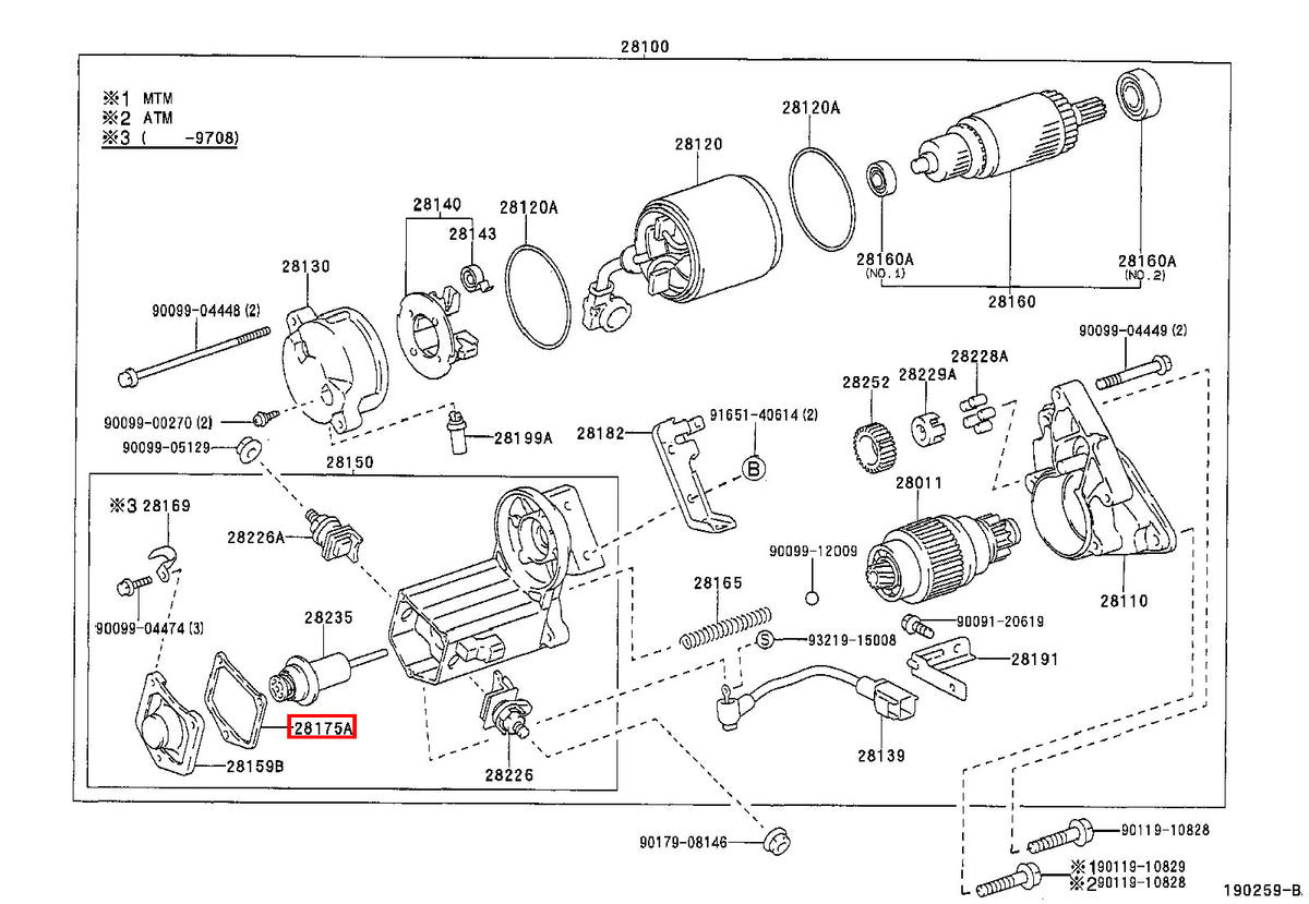 Genuine Camry VCV10 SXV23 SXV20 SXV11 Starter Magnetic Switch Cover Gasket