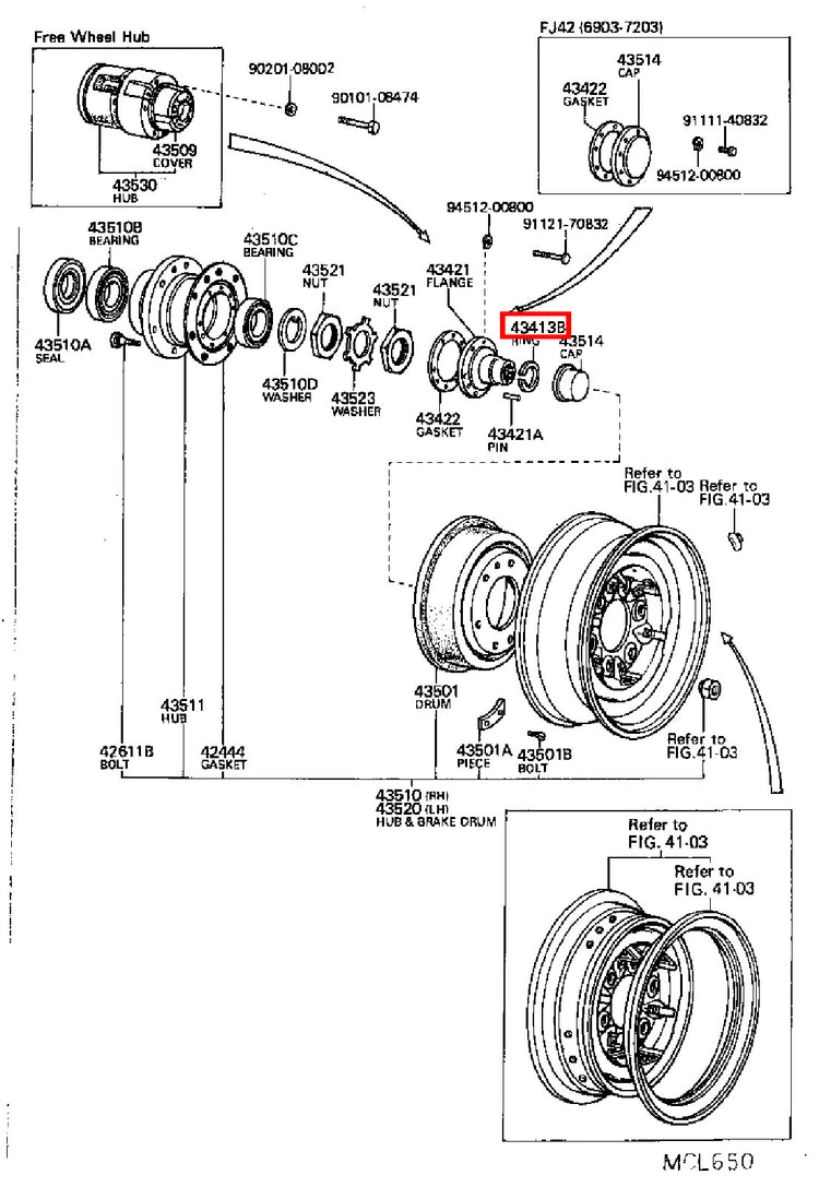 Genuine LandCruiser HDJ80 HDJ79 HDJ78 Front Axle Outer CV Circlip Snap Ring