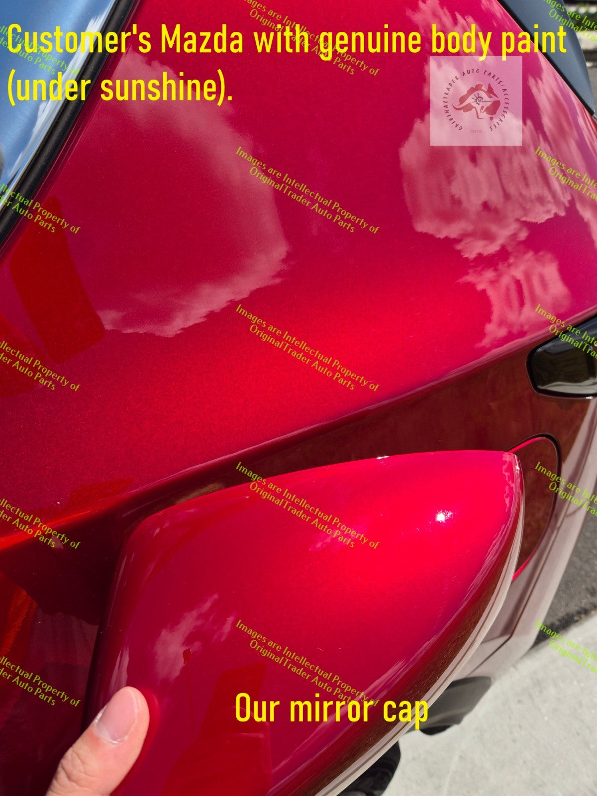 Right Door Mirror Cap Case for Mazda CX-5 CX5 KF Soul Red Crystal Metallic 46V