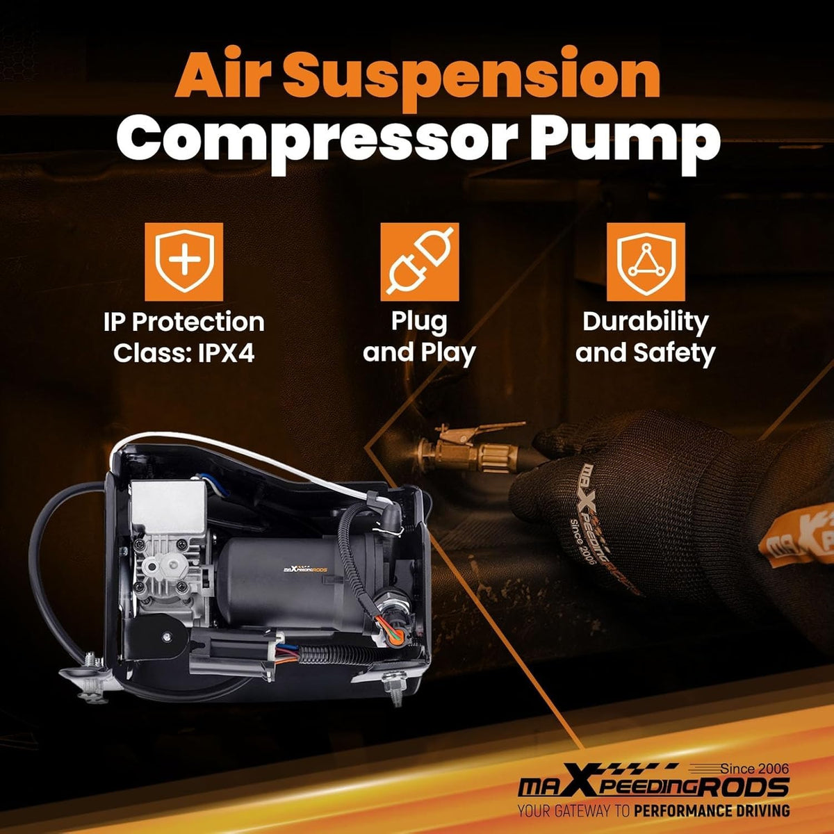 Air Suspension Compressor for GMC Yukon Cadillac Escalade ESV EXT Chevy Tahoe Su
