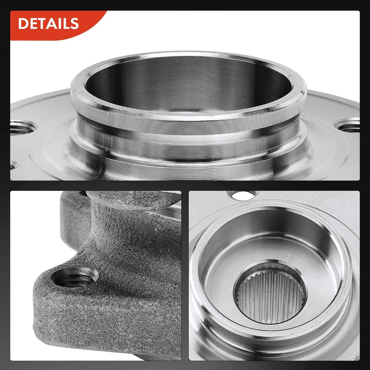 2x Rear Wheel Hub Bearing for Volvo XC90 275 B 6324 S5 2002-2014 36 Tooth Spline