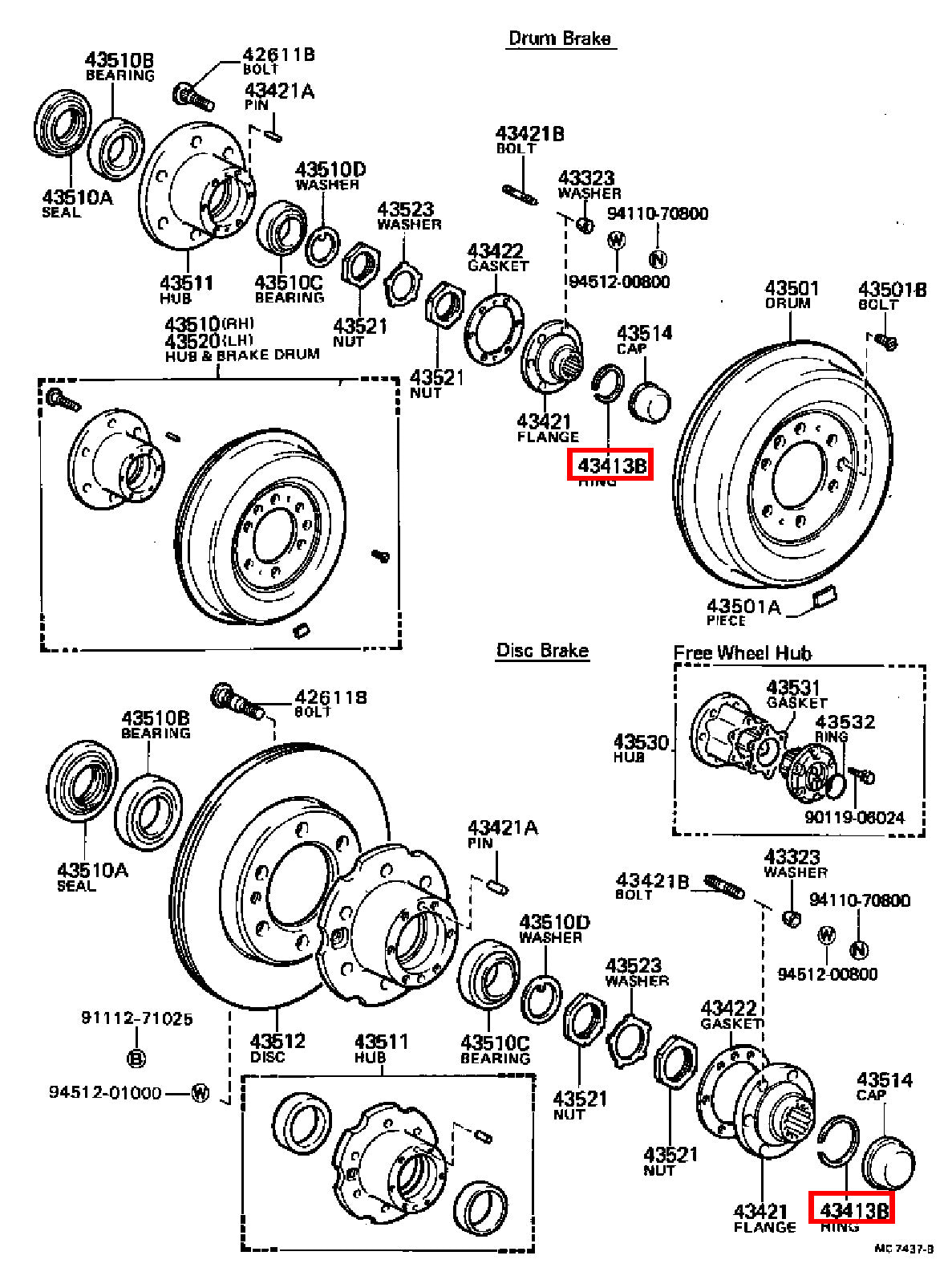 Genuine LandCruiser VDJ79 VDJ78 Front Axle Outer CV Circlip Snap Ring