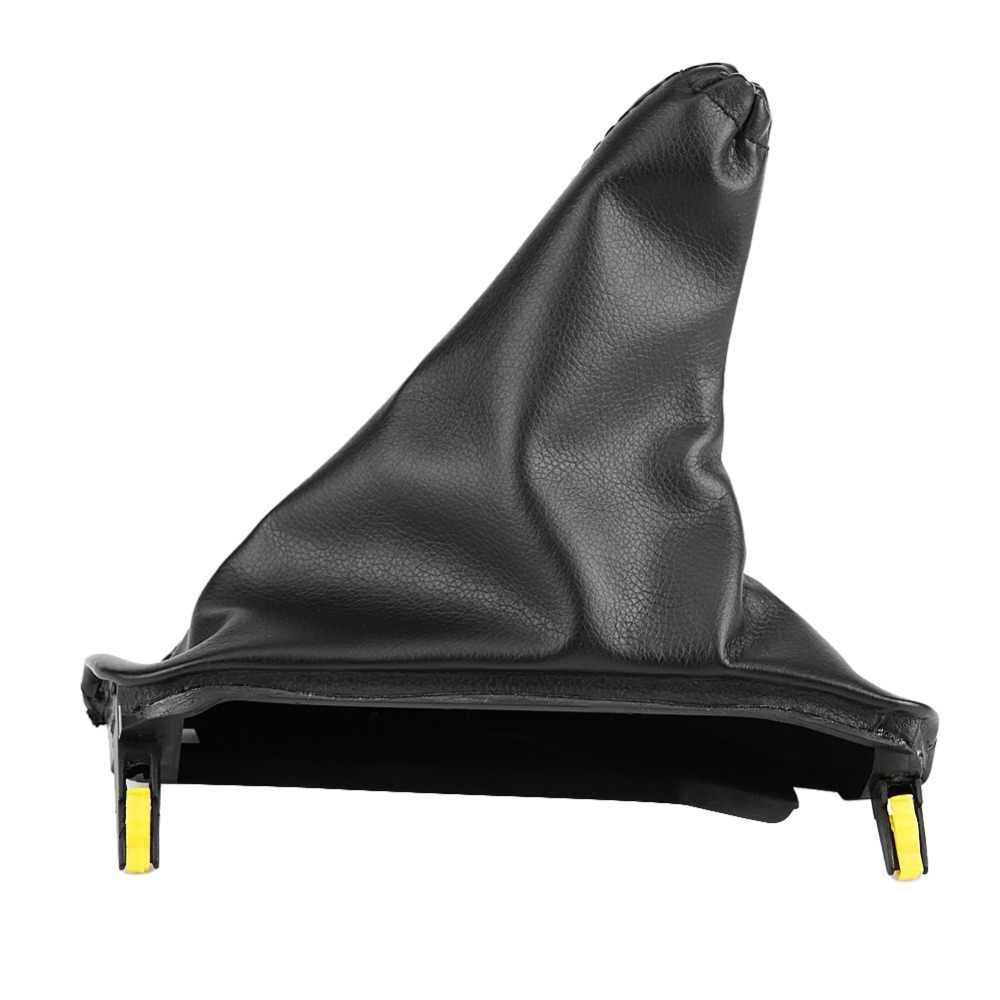 Black Leather T-Bar Handbrake Boot Cover Set Suitable for Ford Falcon 2008–2018