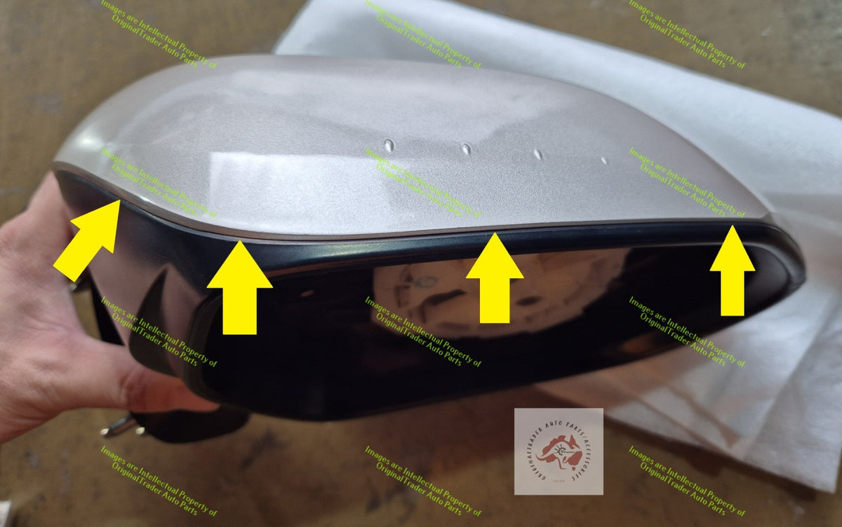Right Side Mirror Cap Case for Toyota Camry XV70 09/2017-2026 Silver Pearl 1F7