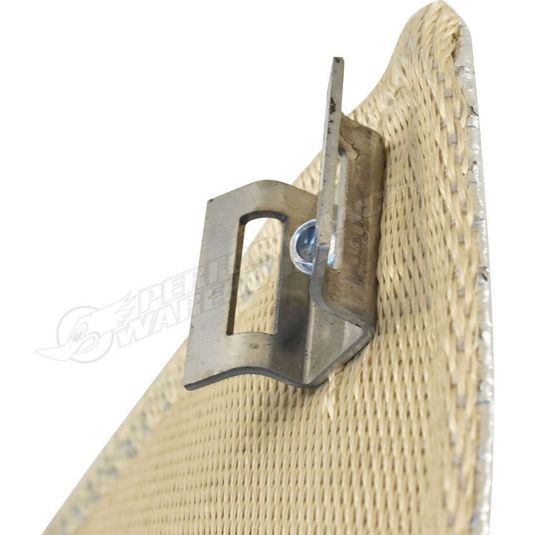 Exhaust Heat Shield Kit W/Clamps, 6" X 1', Aluminium - CAL-H1600AL