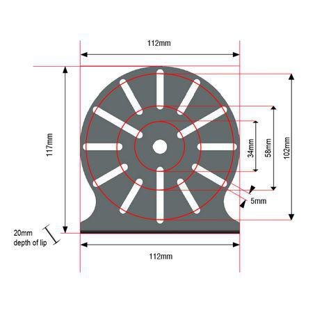 OEX ACX5726 Universal Beacon Bracket
