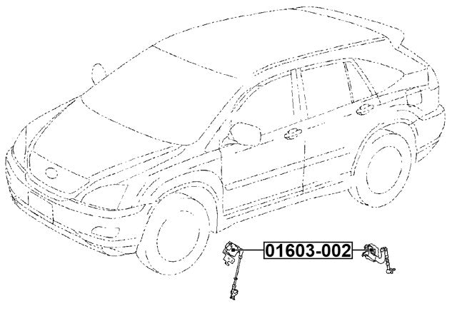 Height Control Sensor Fits Mazda 89407-60010 BP4K-51-22YA
