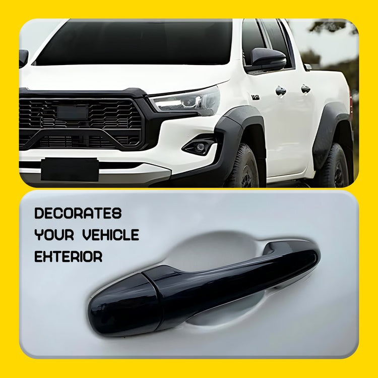 Right Hand Drive Matte Black Door Handle Cover Trim for Toyota Hilux 2015-2019