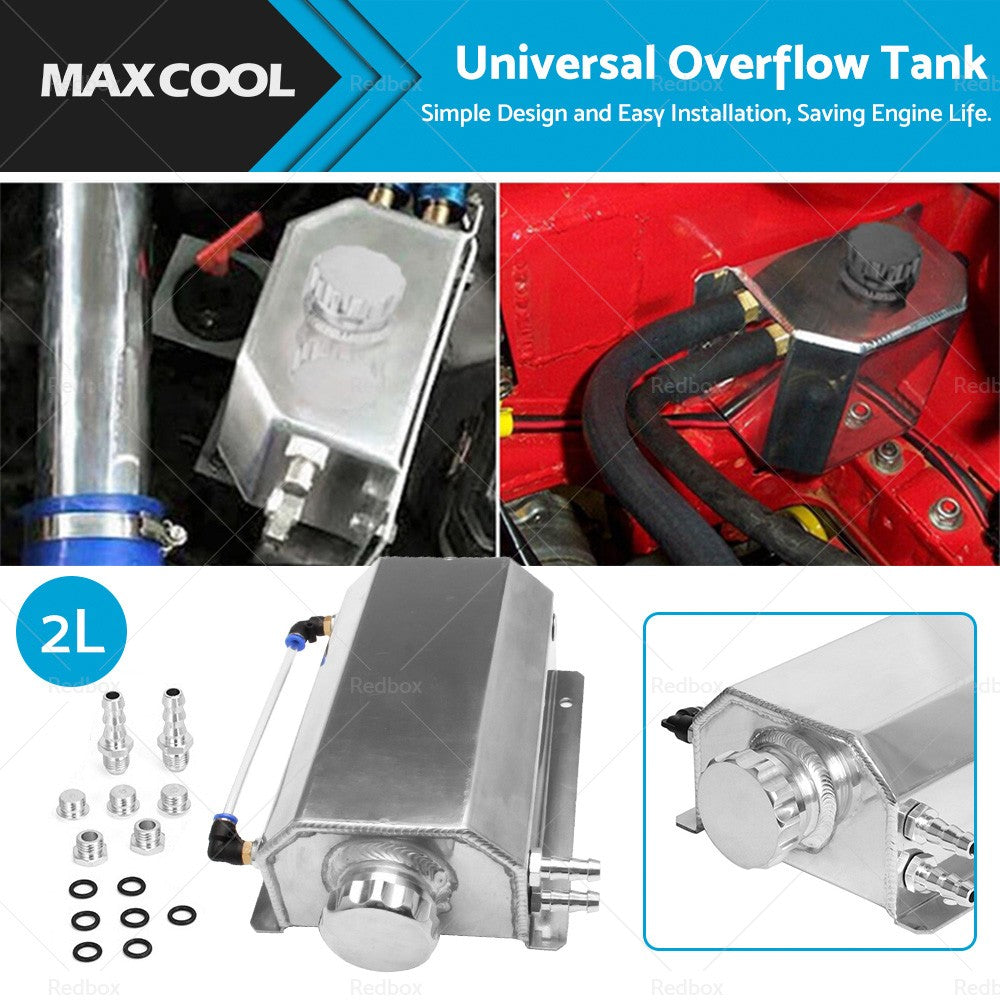 Universal Aluminum 2L Coolant Radiator Overflow Suitable for Holden Gemini 1.6