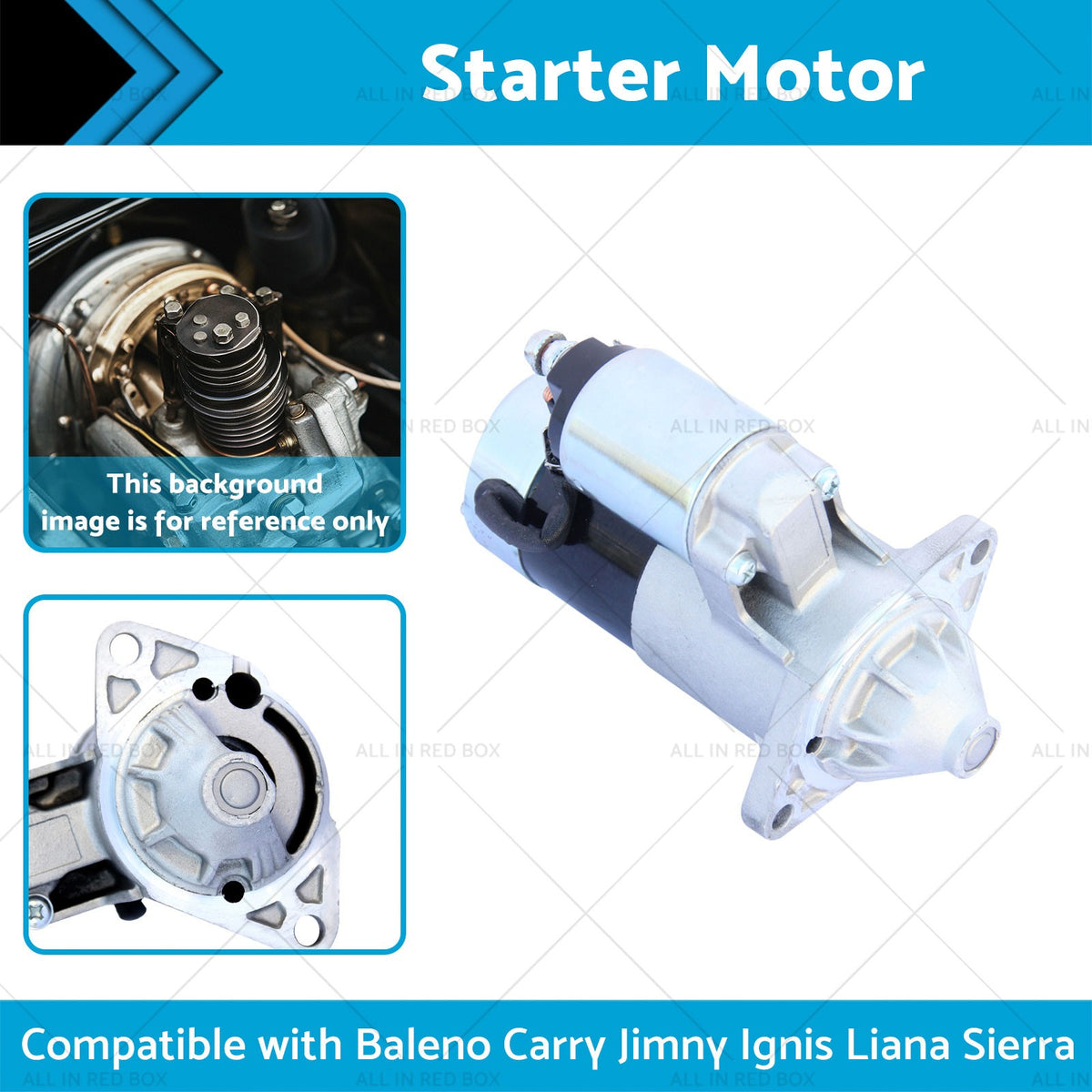 Starter Motor Suitable For Suzuki Vitara G13B 1.3L G16A G16B 1.6L Engines