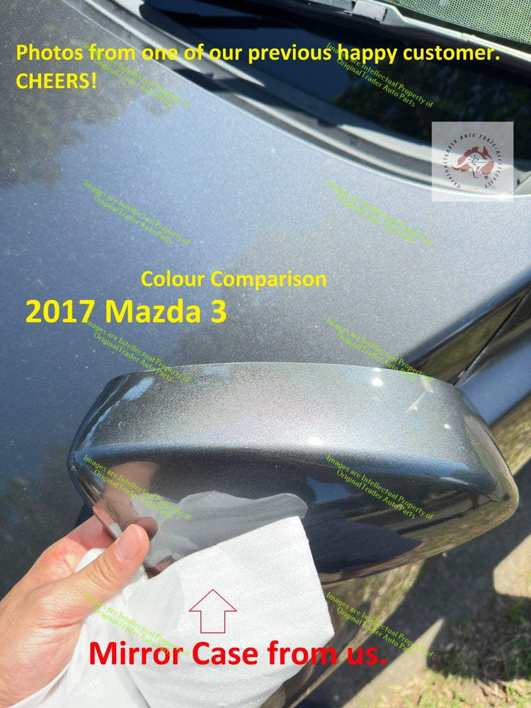 RIGHT Side Mirror Case Cap Housing Mazda 3 BN Series Machine Grey Metallic 46G