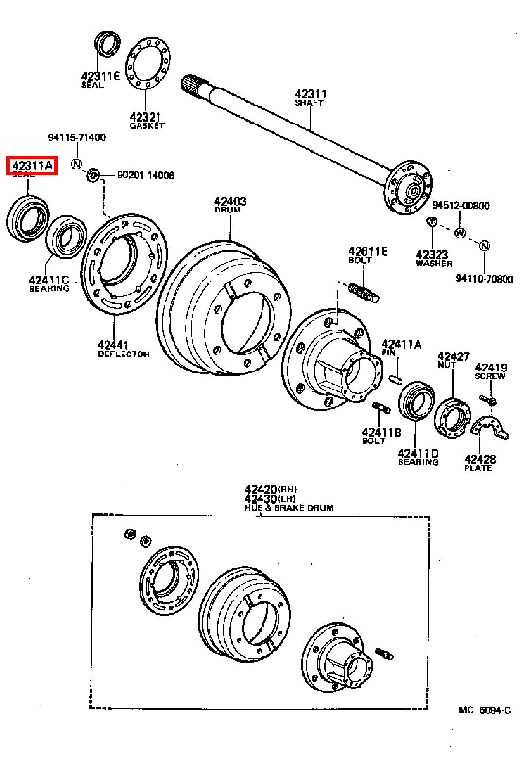 Genuine LandCruiser VDJ79 VDJ78 VDJ76 Wheel Bearing Hub Oil Seal