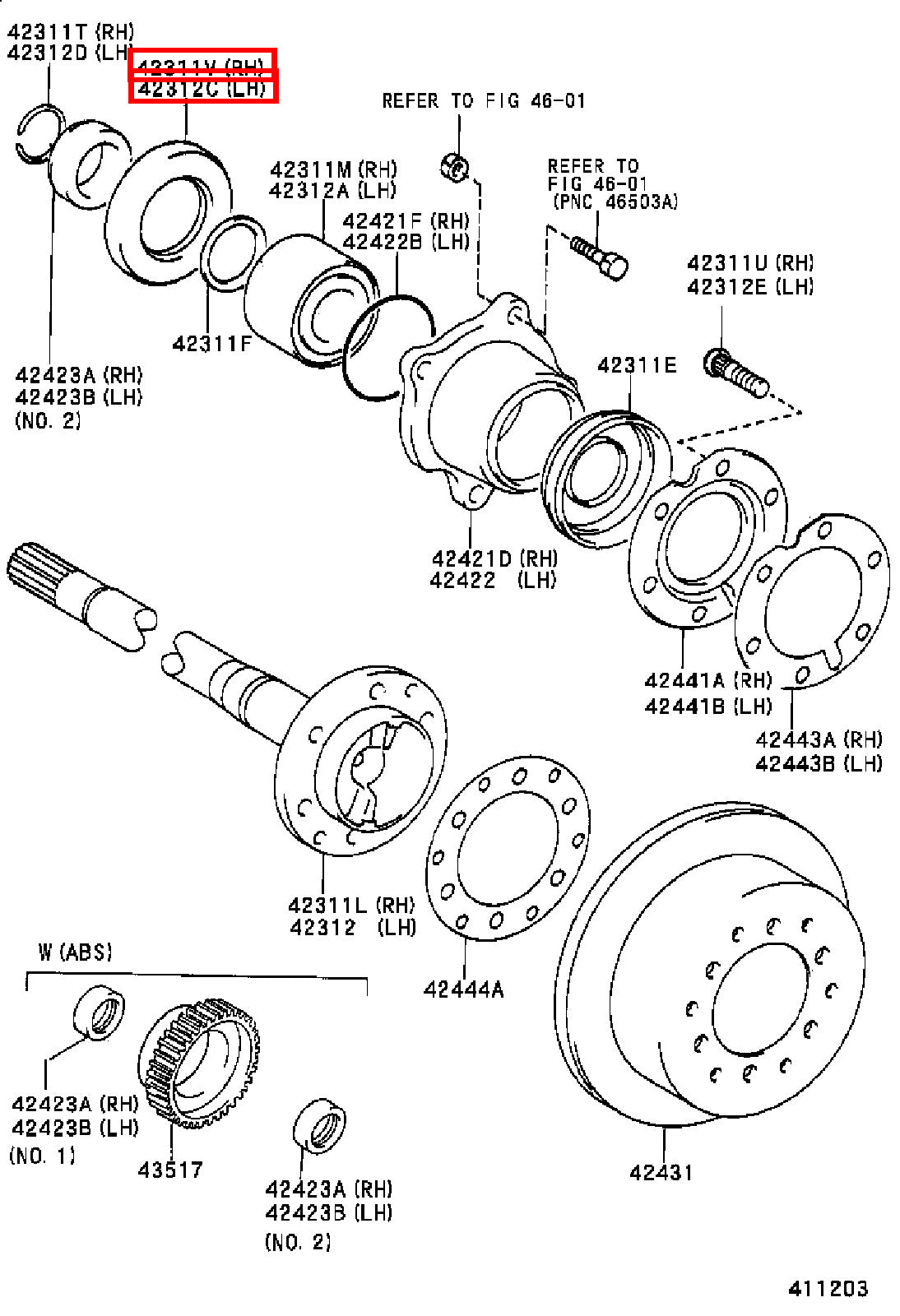 Genuine Toyota LandCruiser 100 Series UZJ HDJ Rear Axle Shaft Inner Oil Seal