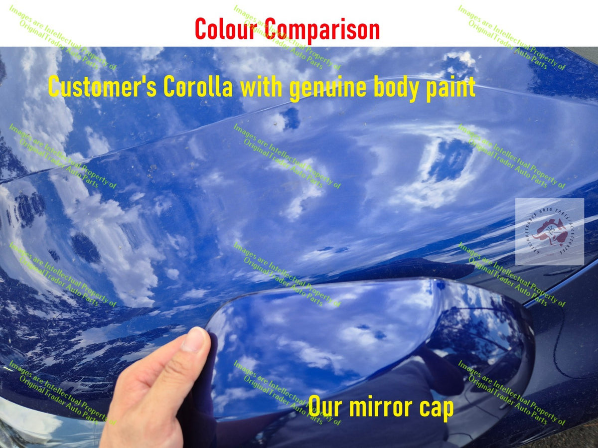 Left Side Mirror Cap Housing for Toyota Corolla E210 8W7 Lunar Blue Metallic 8W7