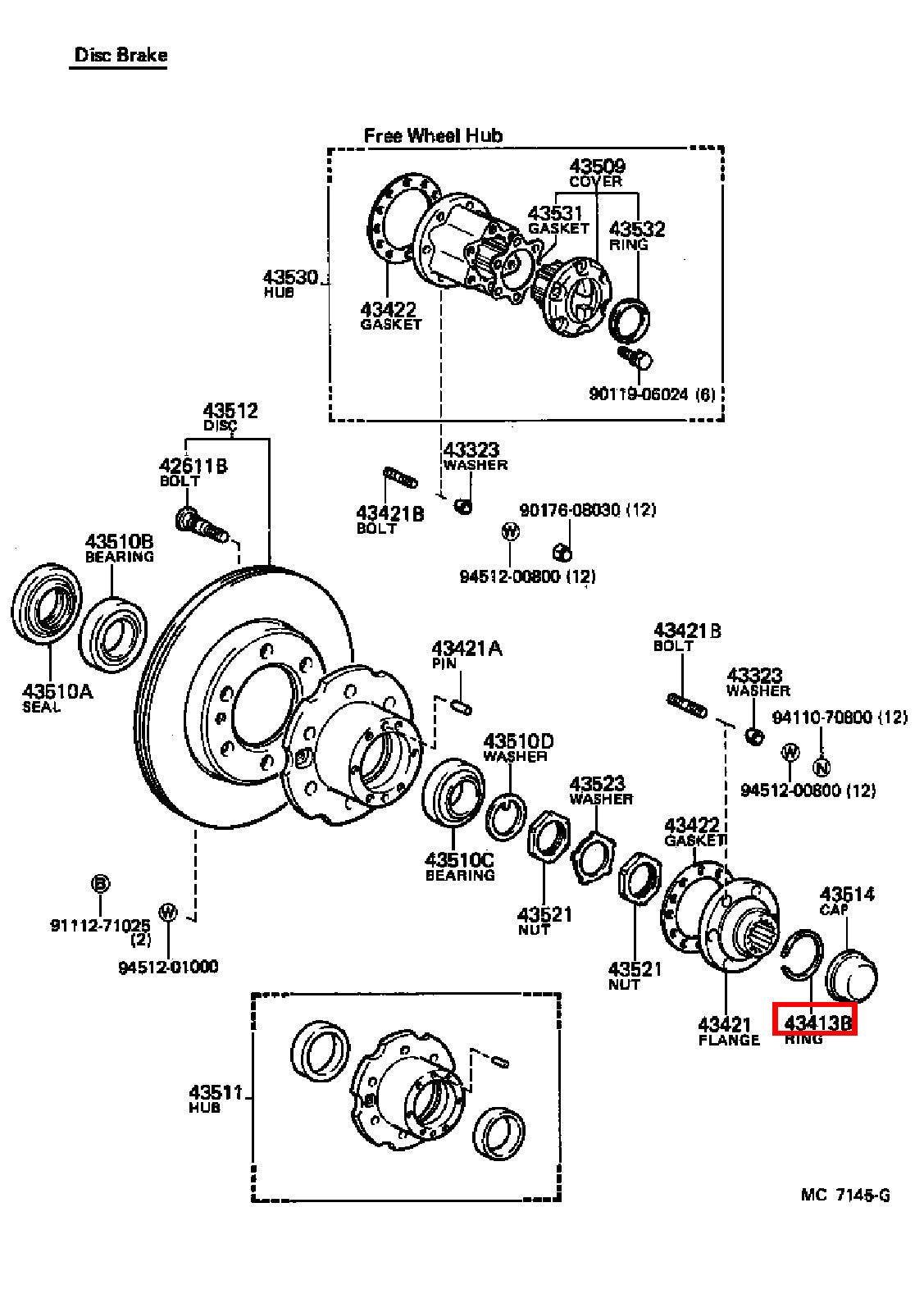 Genuine LandCruiser VDJ79 VDJ78 Front Axle Outer CV Circlip Snap Ring