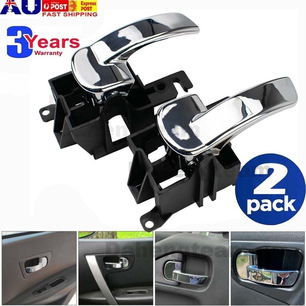Pair Inner Door Handle For Nissan Pathfinder R51/Navara D40 05~13 Front / Rear