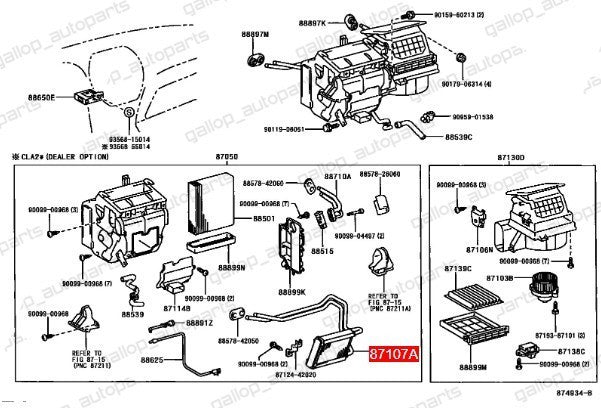 New Heater Core For Toyota RAV4 ZCA25 ACA20R ACA21R ACA22R ACA23R 5/2000-11/2005