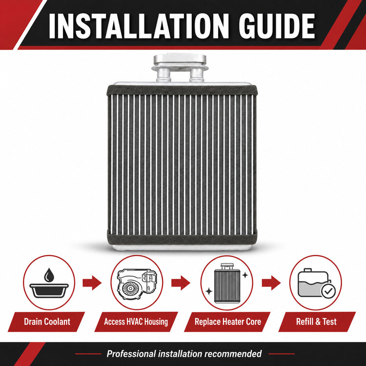 Heater Core For Skoda Rapid NH Petrol 1.2L 1.4L 1.6L Automatic Manual 4cyl 12-On