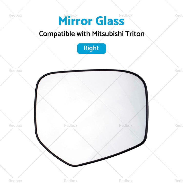 LEFT PASSENGER SIDE MIRROR GLASS Suitable for Mitsubishi Triton 2006–2015