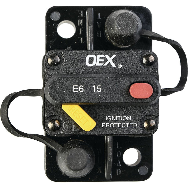OEX ACX2081BL 15A Mini Manual Reset Circuit Breaker Type 3 Switchable