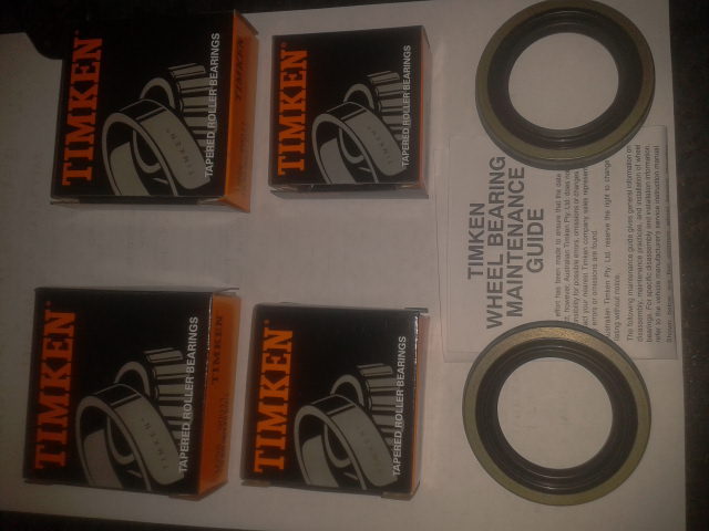 TIMKEN REAR 2 WHEEL BEARING KIT,FOR HOLDEN ONE TONNER HQ HJ HX HZ WB 1971-1984