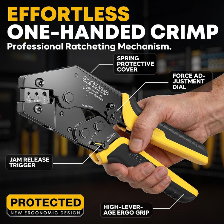 Deutsch DT DTM Connector Crimping Tool Kit with Removal Tool-2/3/4/6 Pin Waterp