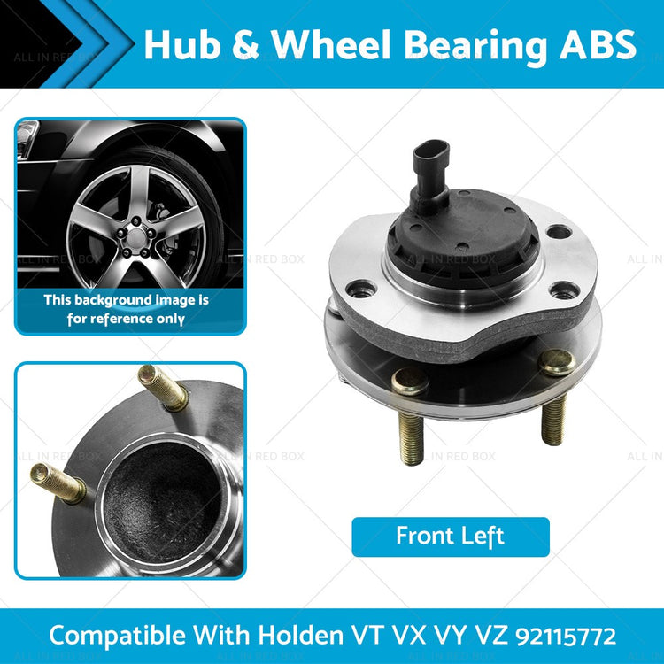 LH Front Hub & Wheel Bearing ABS Suitable For Holden VT VX VY VZ 92115772