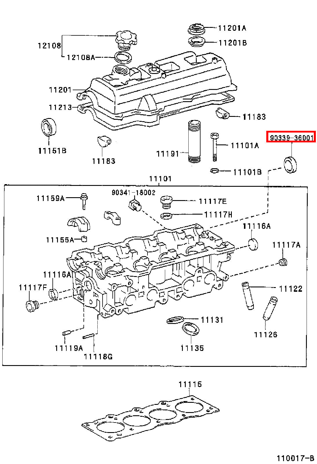 Genuine 4Runner RZN185 RZN180 Avensis ST220 Caldina ST210 Cylinder Head Plug