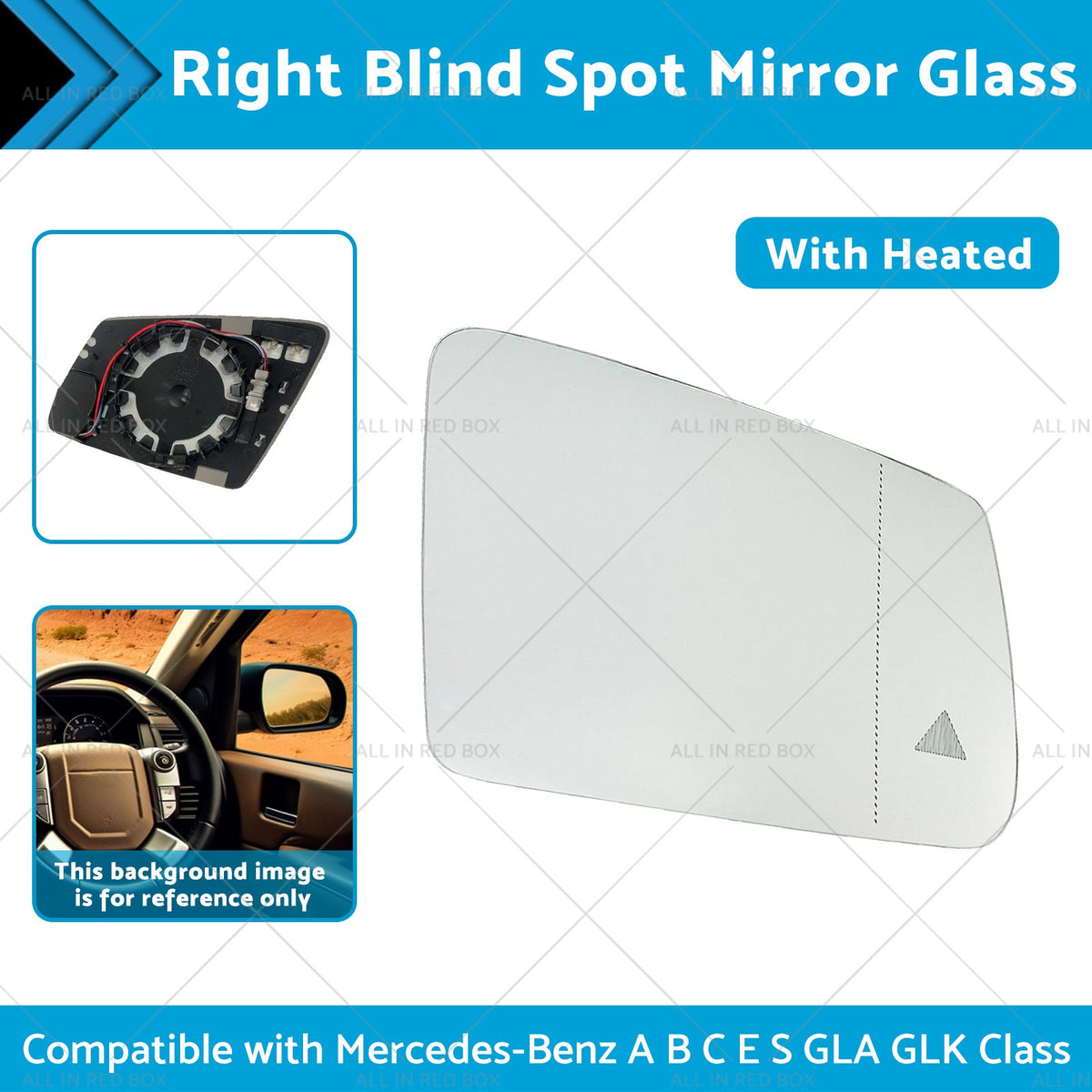 Right Mirror Glass Blind Spot Suitable for Mercedes A B C E S GLA GLK 13-
