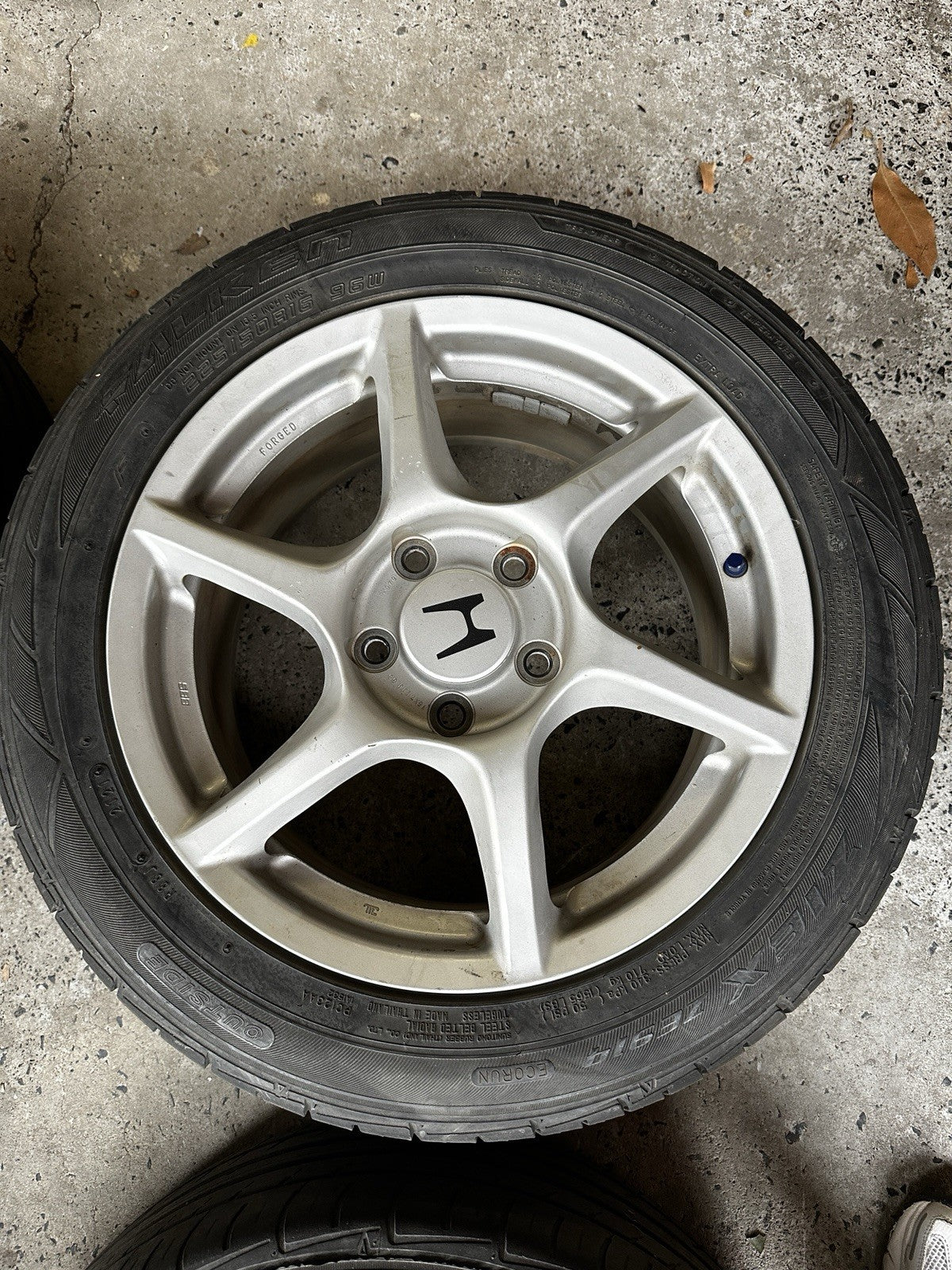 JDM Honda S2000 AP1 BBS Forged 16" Wheels & Tires OEM 6-Spoke Staggered 5x114.3