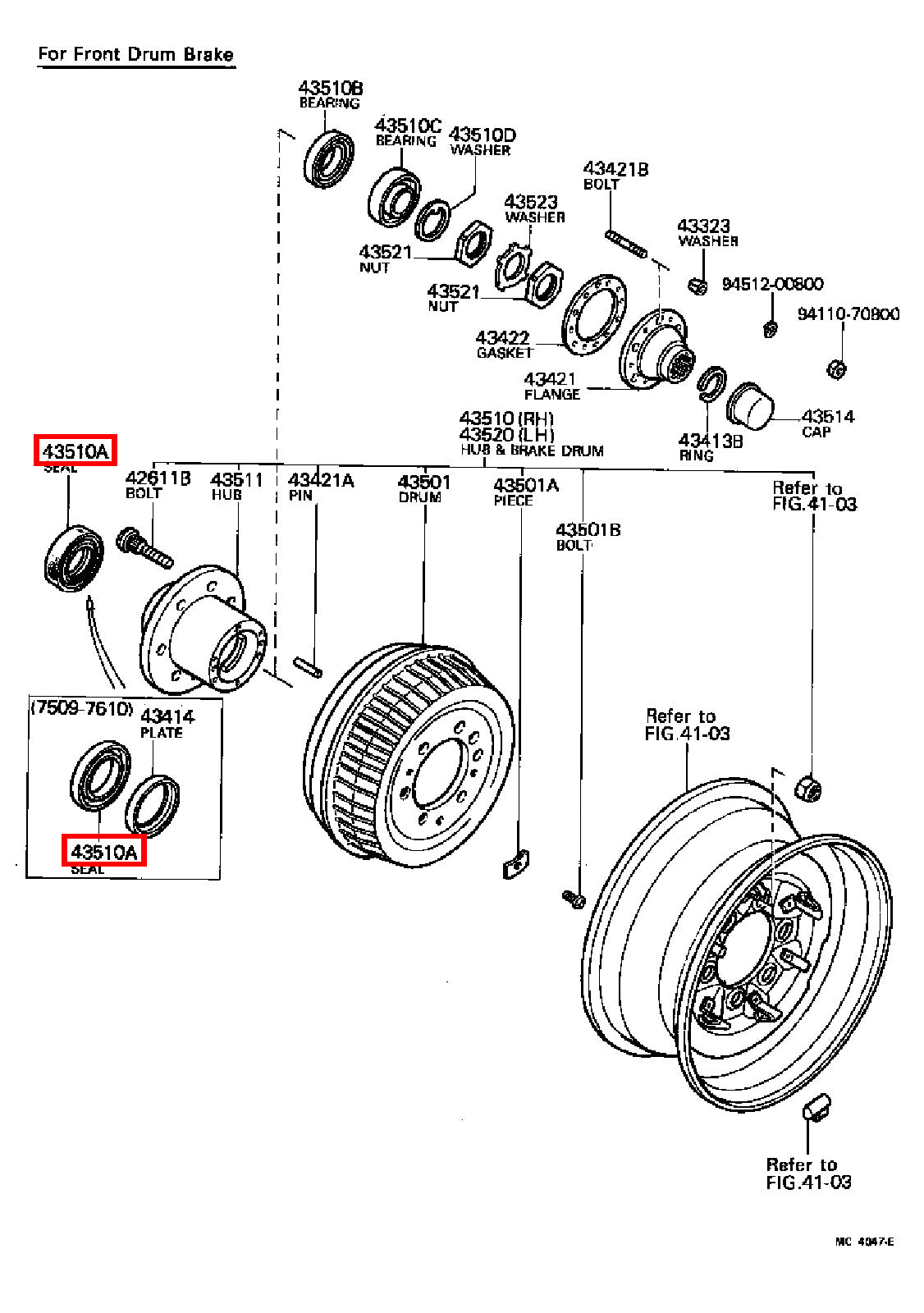Genuine LandCruiser VDJ79 VDJ78 VDJ76 Wheel Bearing Hub Oil Seal