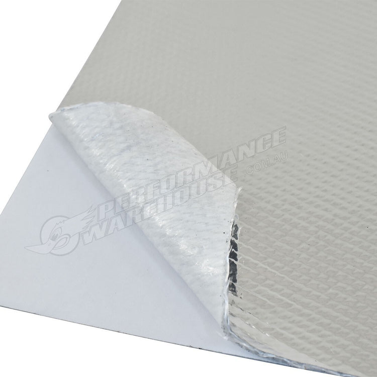 Heat Shield Adhesive Backed, 24" X 48", Aluminium Silica - CAL-H1359AL