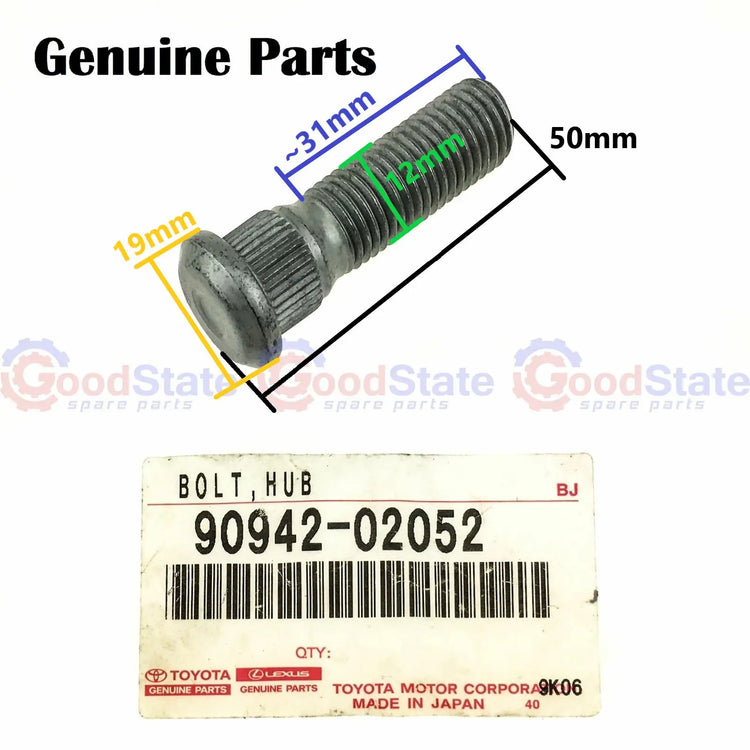 Genuine Tacoma VZN160 RZN196 RZN191 RZN171 RZN161 Rear Wheel Hub Stud Bolt