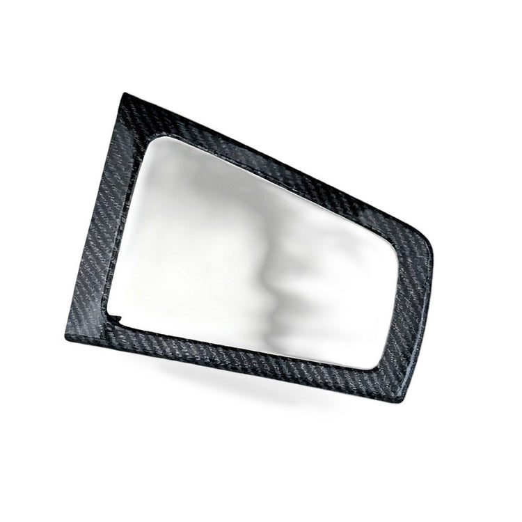 Shift Lever Trim Suitable for Ford Focus 2012-2018 MT Silver Gray Carbon Fiber
