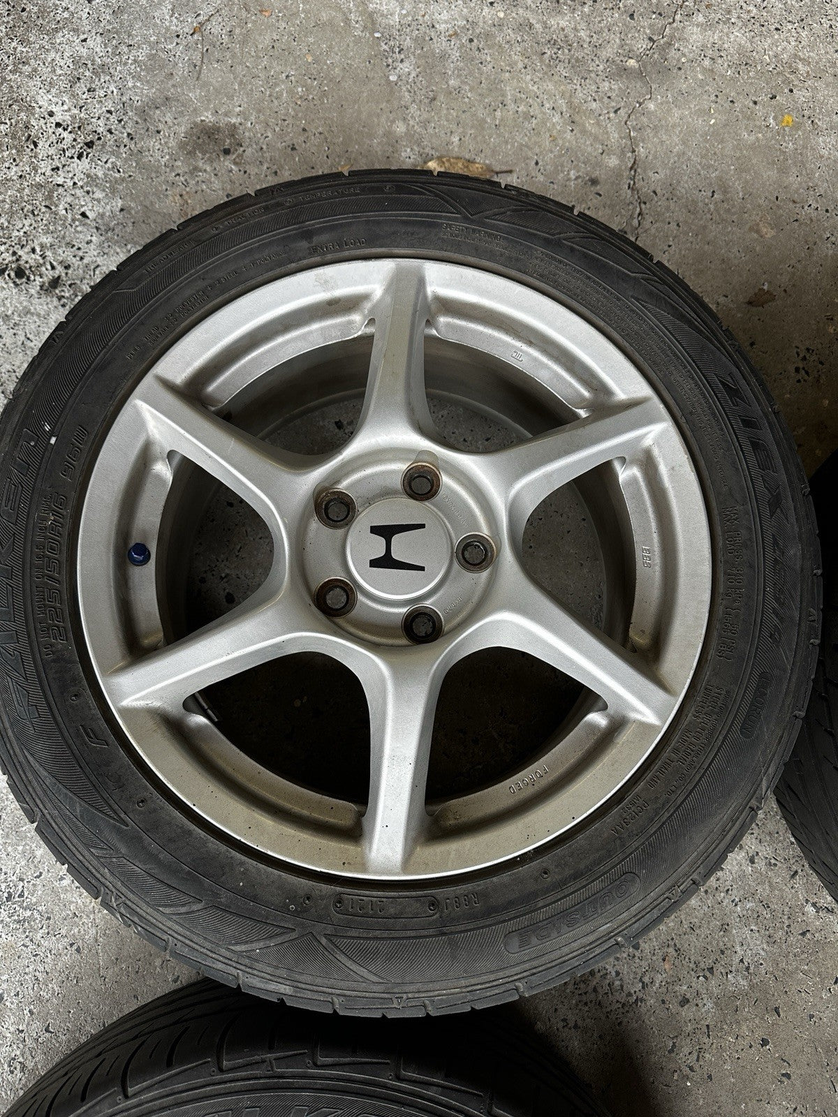 JDM Honda S2000 AP1 BBS Forged 16" Wheels & Tires OEM 6-Spoke Staggered 5x114.3