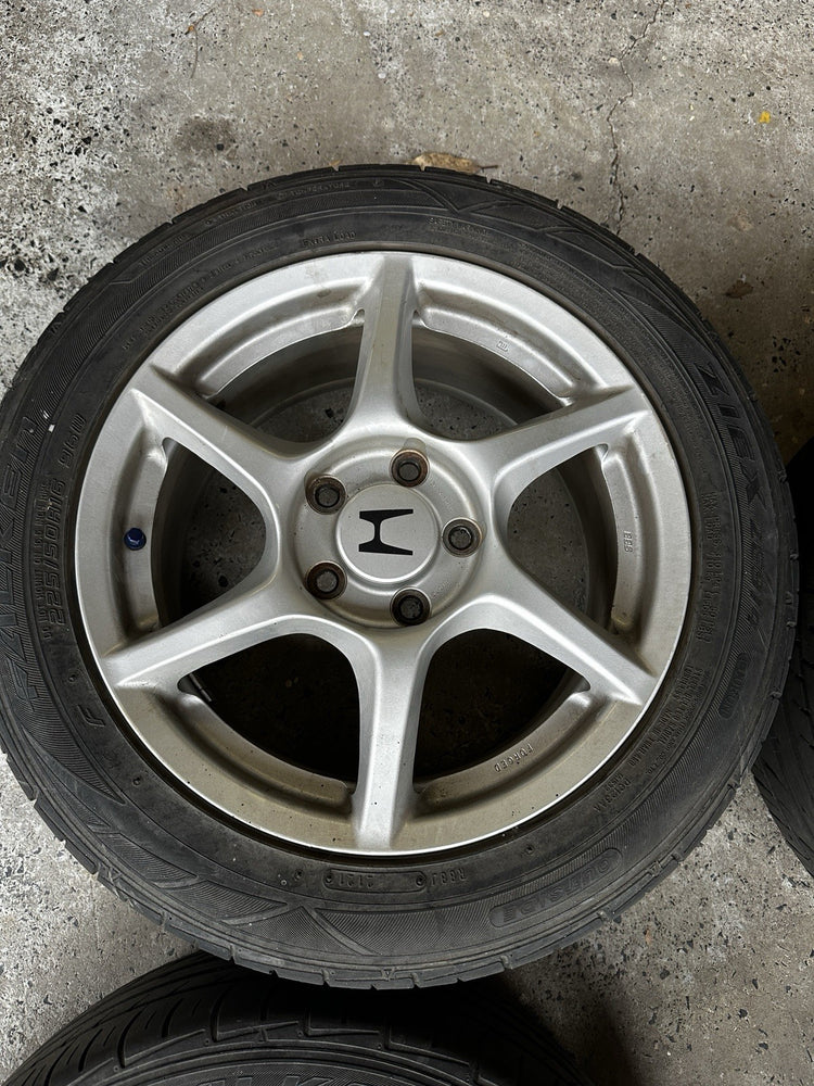 JDM Honda S2000 AP1 BBS Forged 16" Wheels & Tires OEM 6-Spoke Staggered 5x114.3