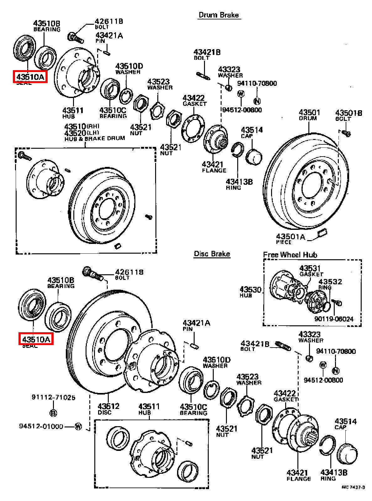 Genuine LandCruiser VDJ79 VDJ78 VDJ76 Wheel Bearing Hub Oil Seal