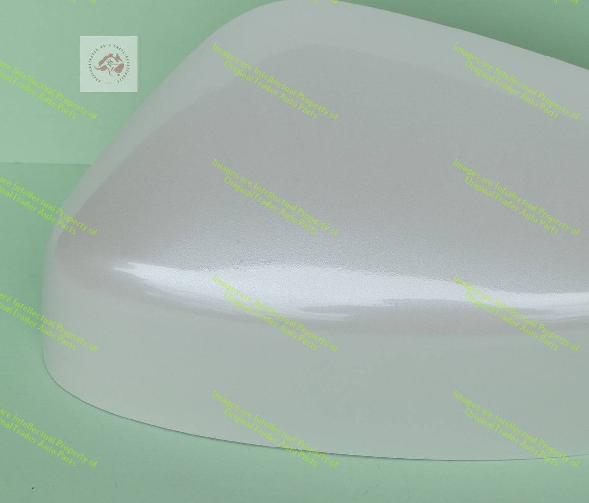 Left Door Mirror Cap Housing Case fits Mazda 2 DJ DL Snowflake White Pearl 25D