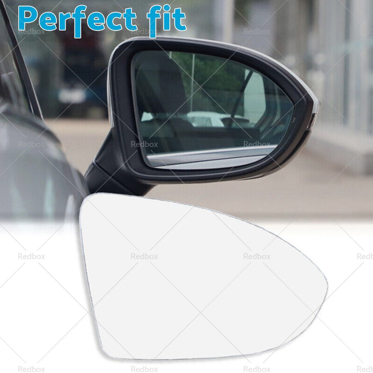 Right Mirror Glass Suitable for VW GOLF MK7 MK7.5 13-18 Heated Convex with Base