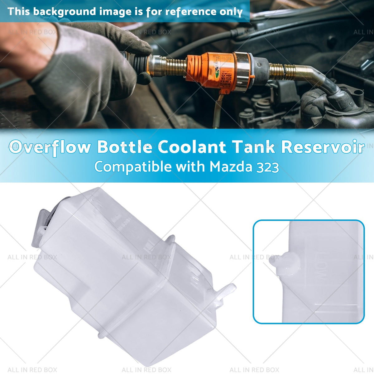 Overflow Bottle Coolant Tank Reservoir B6BF15350B Suitable for Mazda 323 Protege