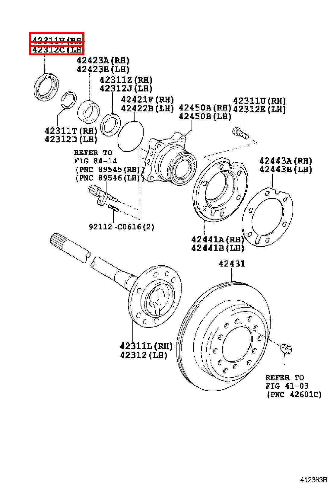 Genuine Tacoma TRN265 TRN260 TRN245 Rear Axle Shaft Inner Oil Seal