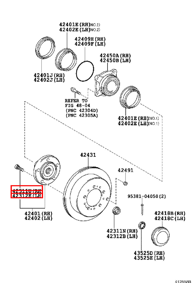 Genuine LandCruiser HZJ76 HZJ71 HZJ105 HDJ100 Front Wheel Hub Stud Bolt x10