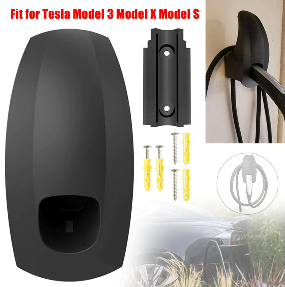 Tesla Model Y 3 S X Type 2 Mobile Charging Cable Tidy Organizer 2017-22 AUST STO