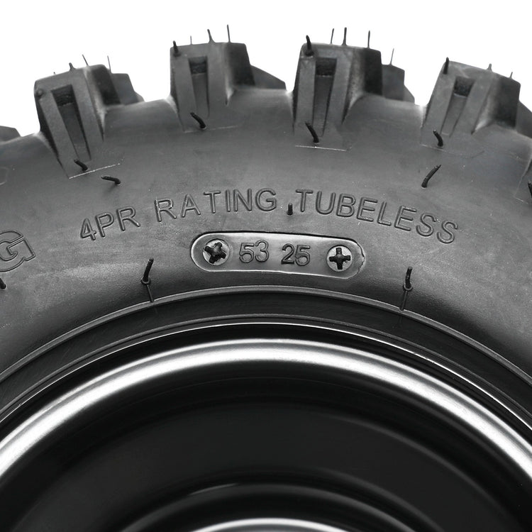 4Pack 14x5-6 14x5.00-6 Tyre Rim Wheel 6" 3 Hole 78mm for Go Kart ATV Quad E Bike