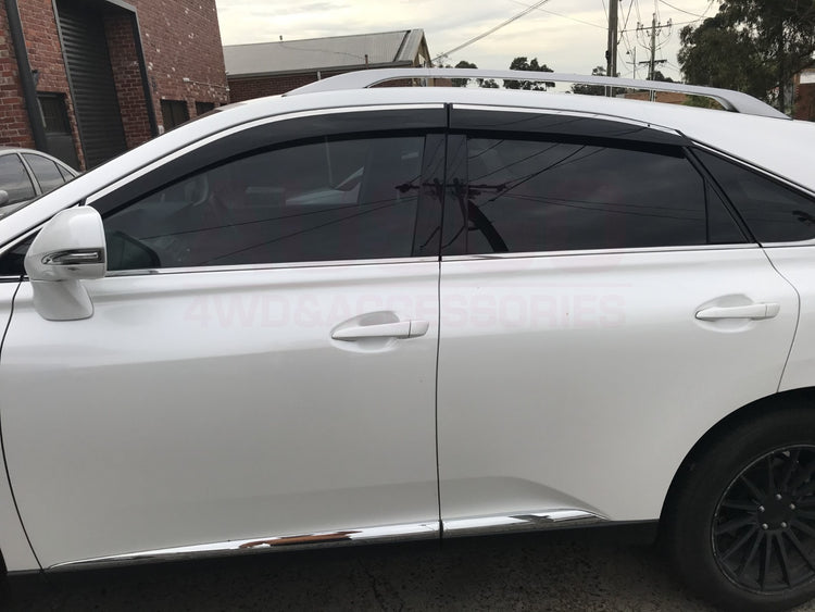 AUSGO Stainless Steel Weather Shields for Lexus RX270 RX350 RX450H 2009-2015