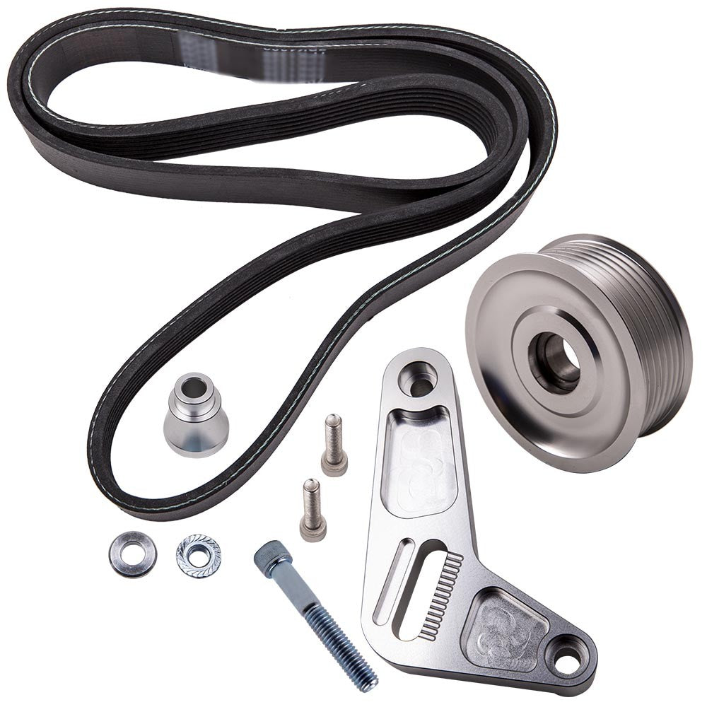 Swap Adjustable Idler Pulley Belt Kit For Honda Civic Integra K24 engine 06-09