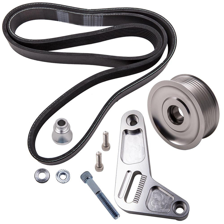 Swap Adjustable Idler Pulley Belt Kit For Honda Civic Integra K24 engine 06-09